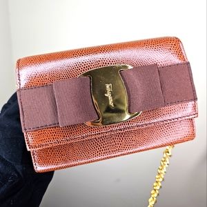 Ferragamo sling bag brown